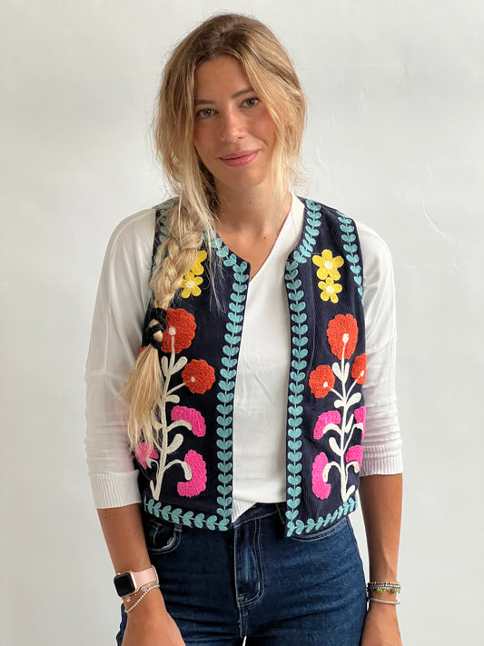 Gilet floreale
