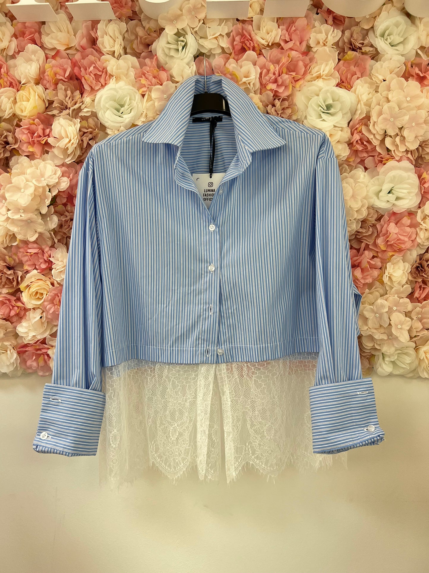 Camicia con pizzo Lumina