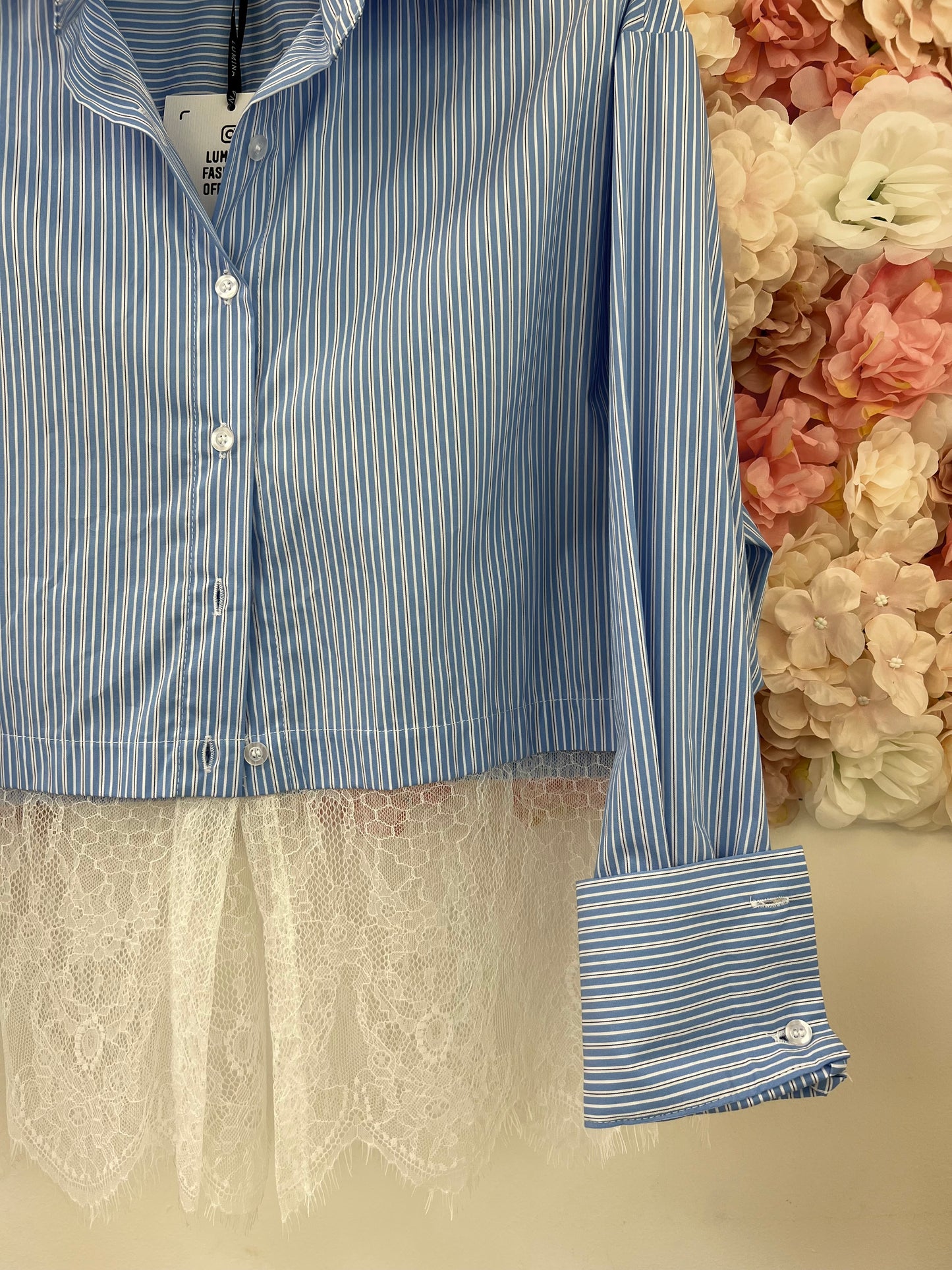 Camicia con pizzo Lumina