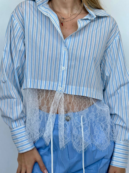 Camicia con pizzo Lumina