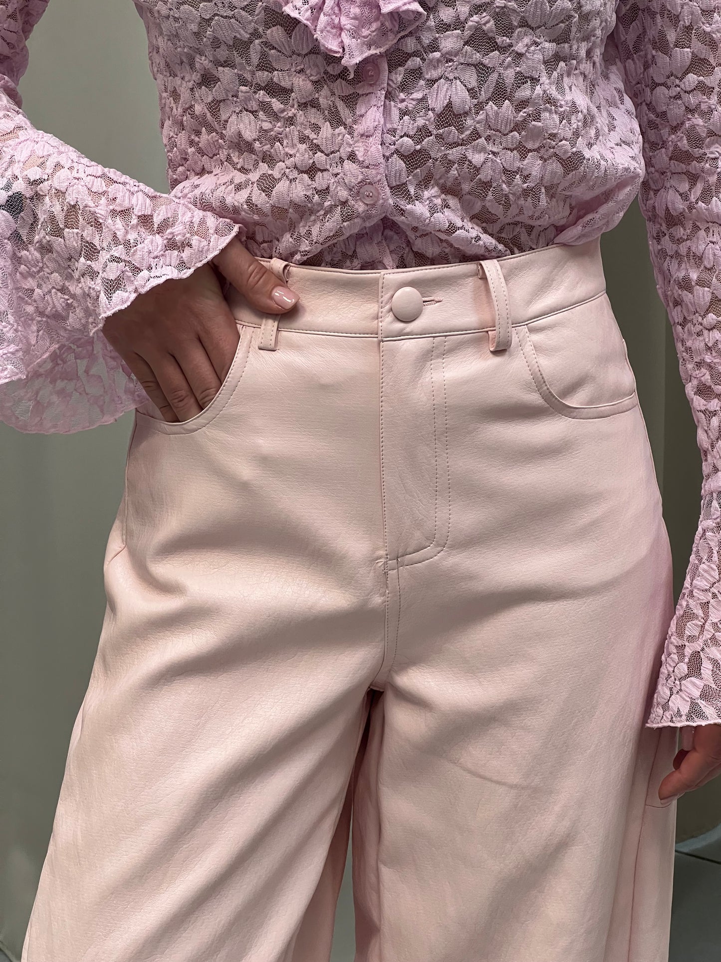 Pantalone ecopelle Lumina