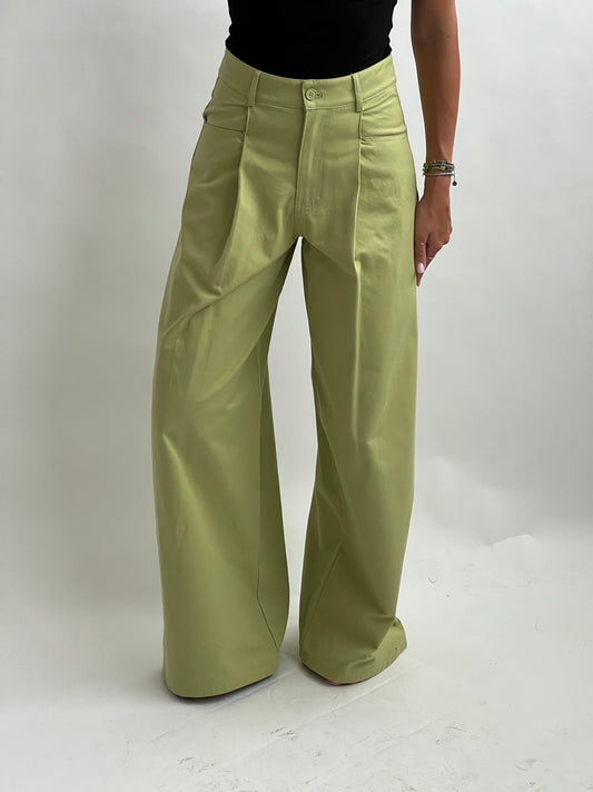 Pantaloni verdi Lumina