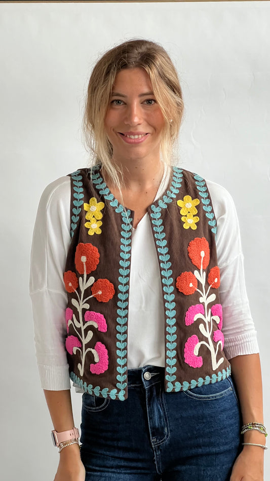 Gilet floreale