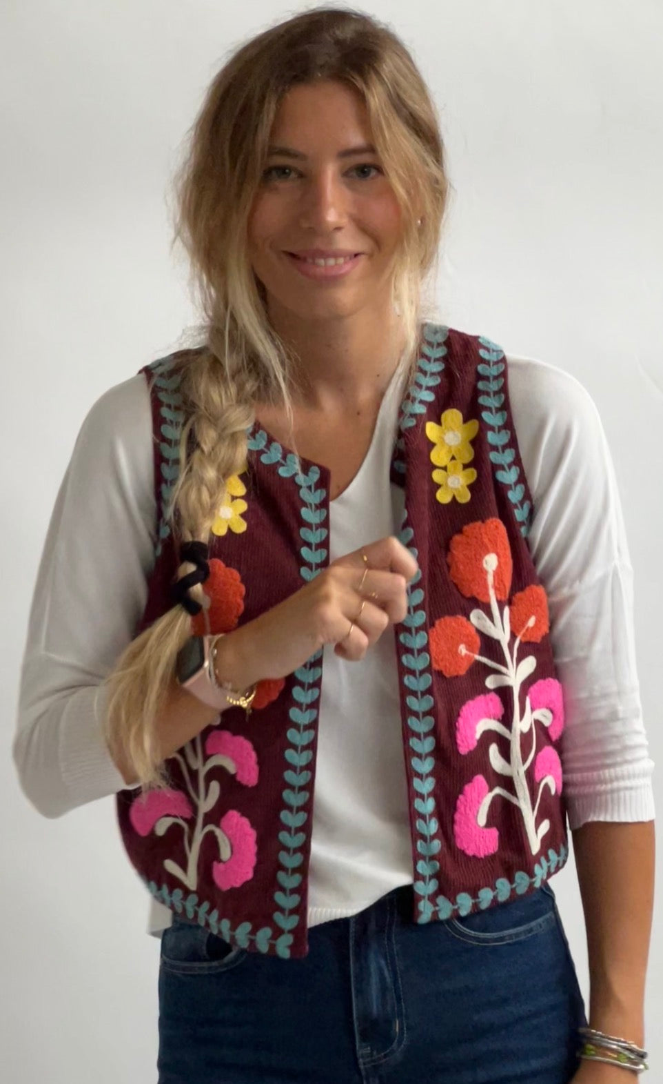 Gilet floreale