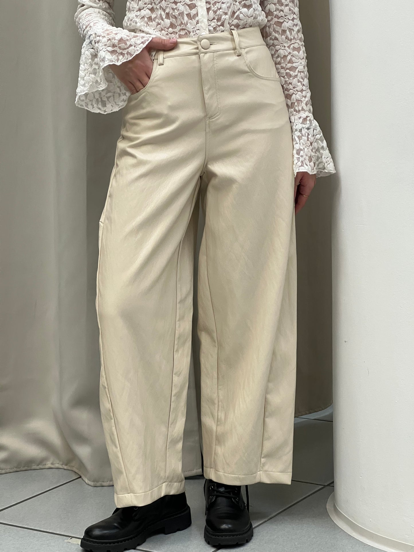 Pantalone ecopelle Lumina