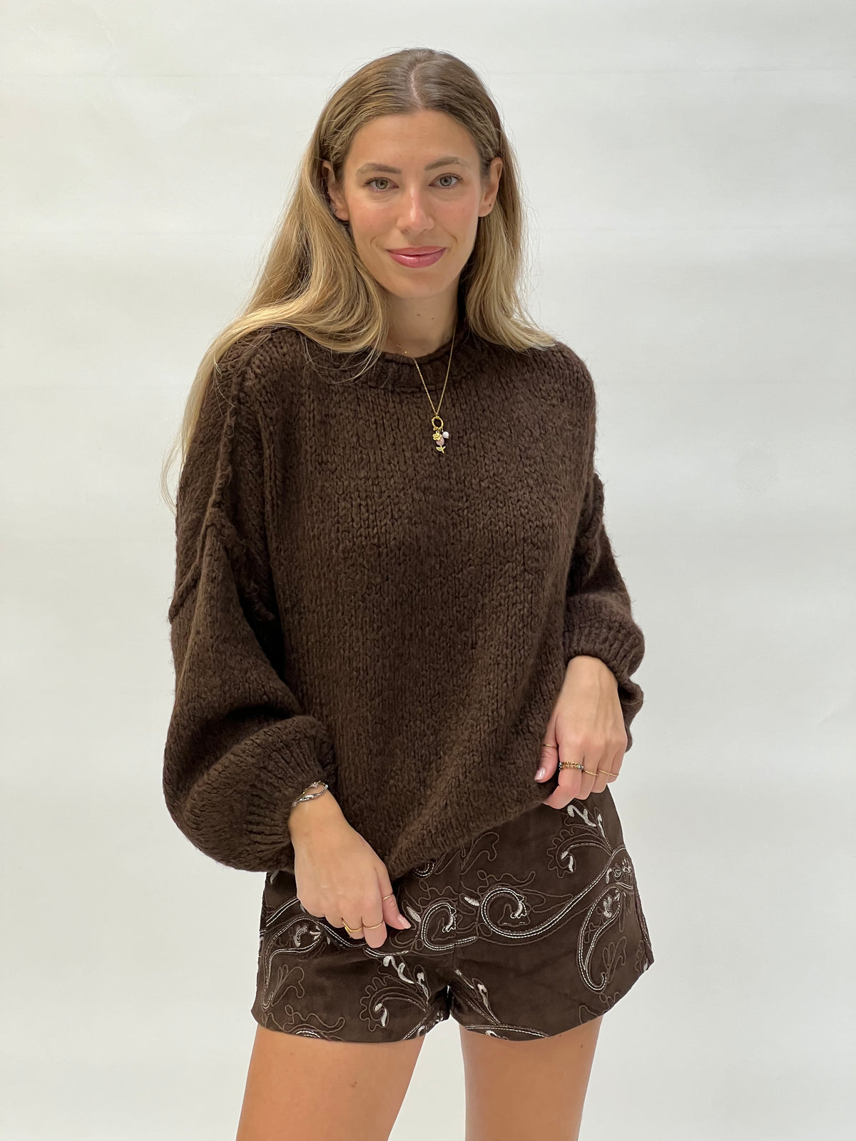 Maglione misto lana