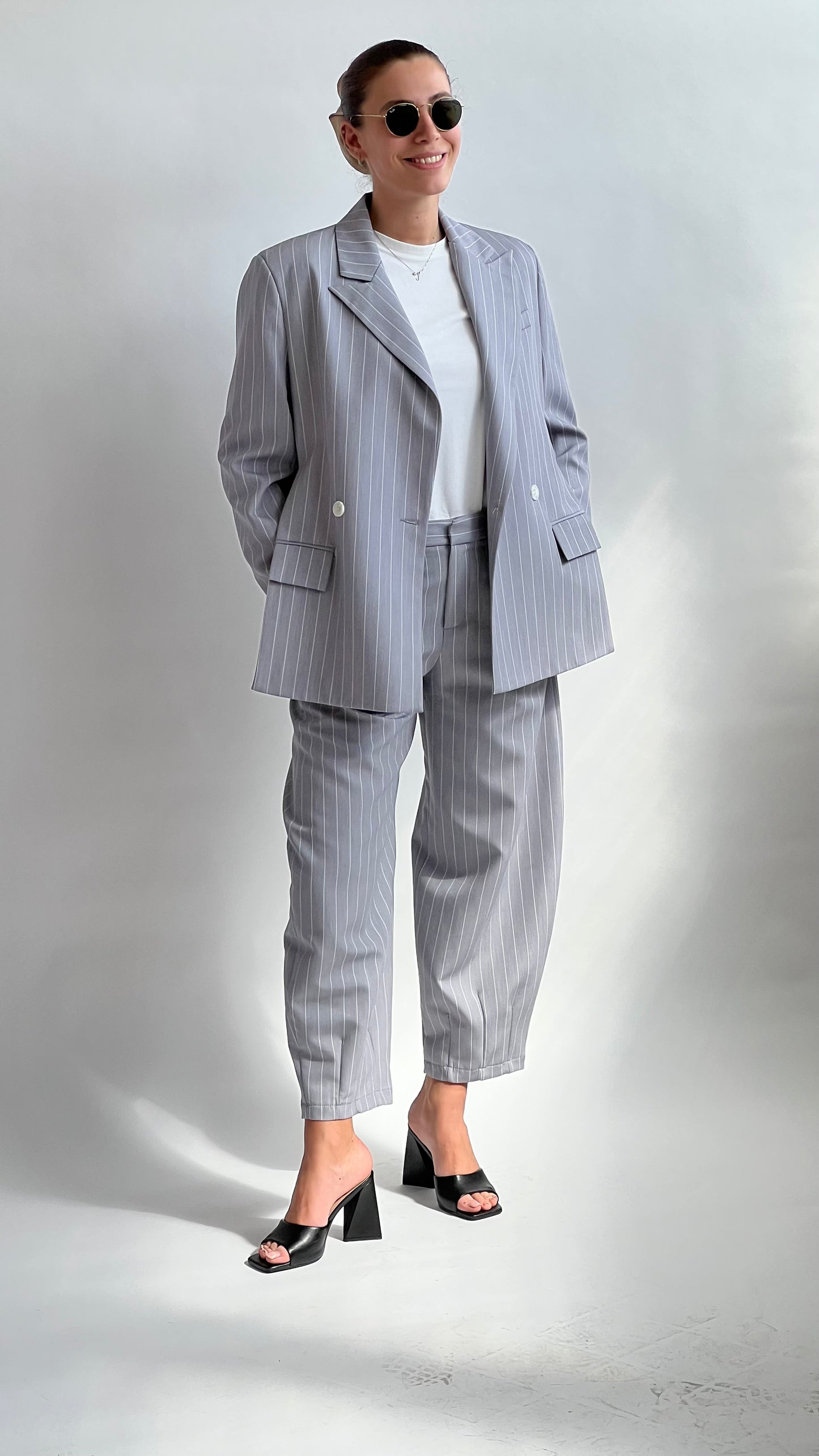 Blazer a righe Lumina