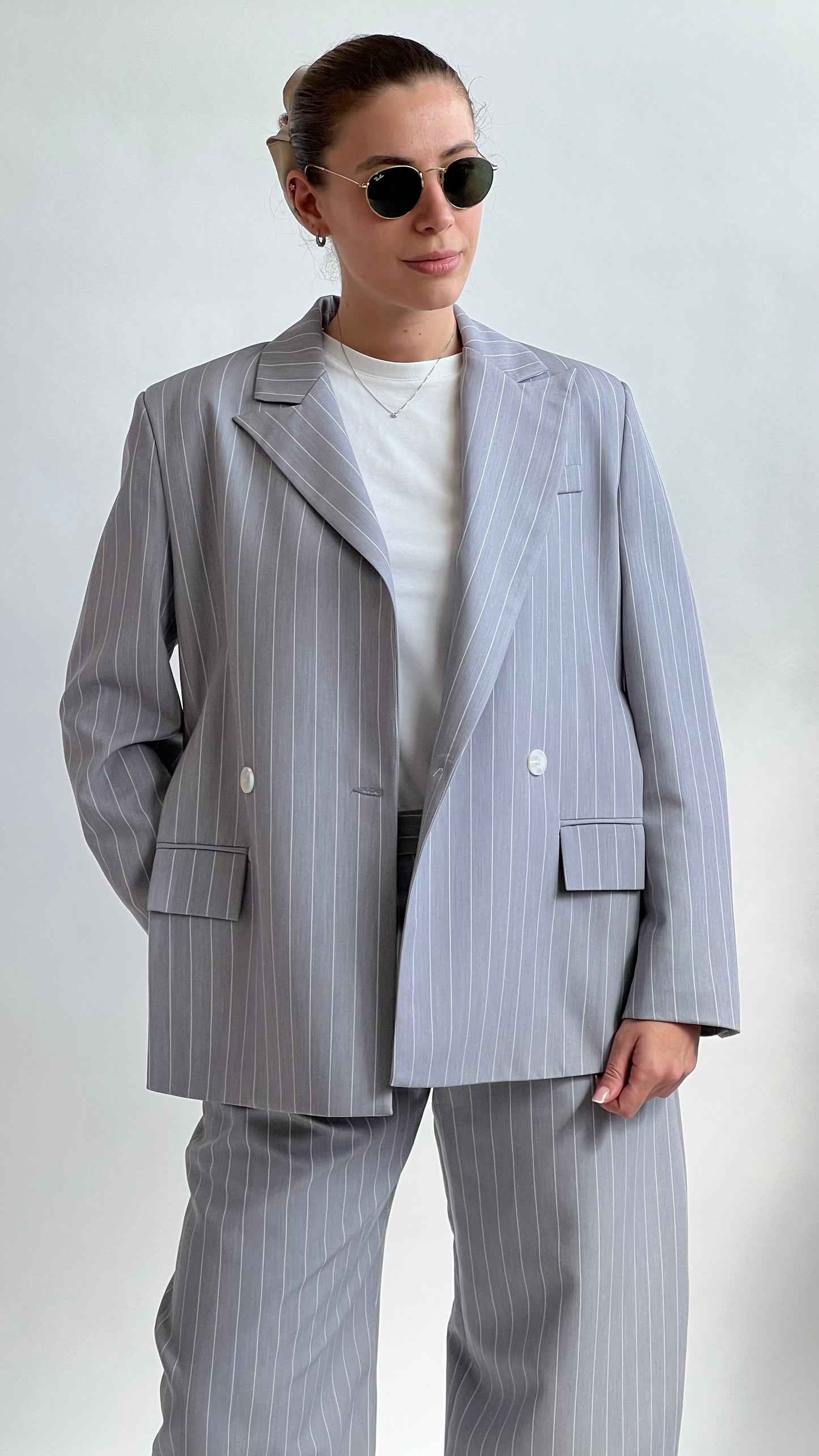 Blazer a righe Lumina